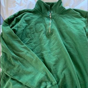 Brandy Melville Green Quarter Zip